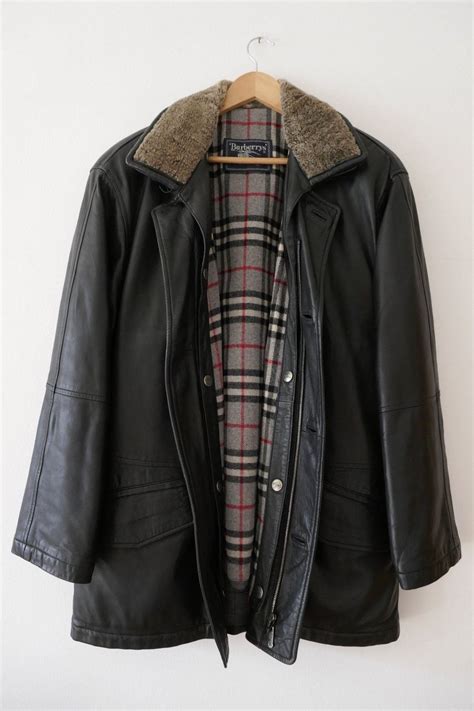 lederjacke herren burberry|Lederjacken für Herren von Burberry .